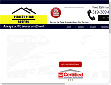 Tablet Screenshot of perfectpitchroofs.com